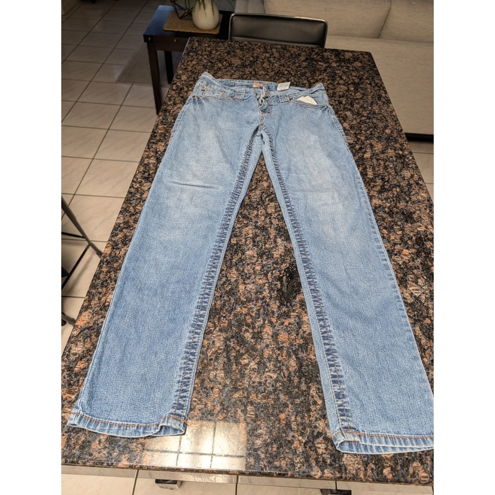 Paris Blues Jeans Womens 11 Strait Blue Denim Casual